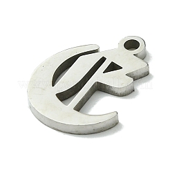 Pendentifs en acier inoxydable 201 anti-ternissement&nbsp;STAS-B055-01P-E