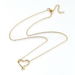 Colliers et boucles d'oreilles en laiton avec pendentif zircone cubique parures Jeweley&nbsp;SJEW-L154-12
