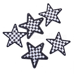 8 toppa in poliestere con ricamo computerizzato a forma di stella con reticolo da stirare/cucire&nbsp;PATC-TA0001-49C
