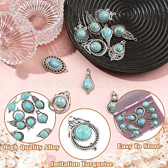 14 pz 7 stili pendenti in lega di zinco in stile tibetano&nbsp;FIND-SZ0019-82