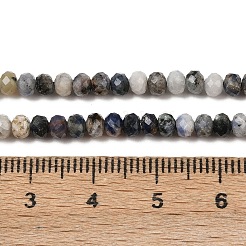 Natürliche blaue Fleck Jaspis Perlen Stränge&nbsp;G-D347-B06