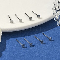 Anlaufgeschützte Ohrsteckerfassungen aus chirurgischem Edelstahl 316 mit flachen&nbsp;X-STAS-R073-06G