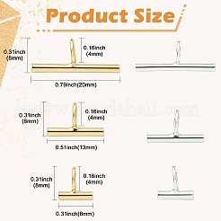 12 Stück 6 Stile Messingrohr-Bügel&nbsp;DIY-CJ0003-03