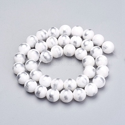 Abalorios de jade natural de mashan hebras&nbsp;G-G833-4mm-23