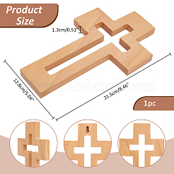 Décoration murale croix en bois&nbsp;AJEW-WH0270-135A