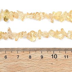 Stränge aus erhitzten natürlichen Citrinperlen (erhitzt)&nbsp;G-K395-C01-01