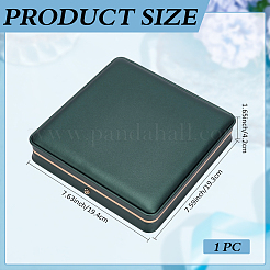 Cajas de regalo abatibles de imitación de cuero de color puro&nbsp;CON-WH0095-238A-01
