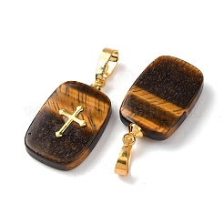 Natürlichen Tigerauge Anhänger&nbsp;G-G461-06G-09