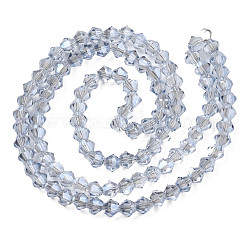 Galvanisieren transparente Glasperlen Stränge&nbsp;EGLA-Q026-016C