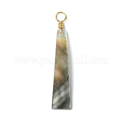 Natürliche schwarze Lippe Shell Anhänger&nbsp;PALLOY-JF03334