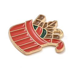 Noël alliage thème pendentifs émail&nbsp;ENAM-Z019-01G
