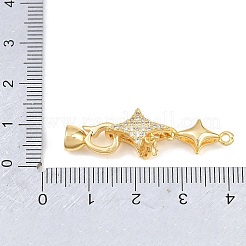 Messing-Mikropavé-Fassung mit klaren Zirkonia&nbsp;KK-CBABC34-10G