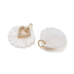 Pendentifs en coquillage d'eau douce naturel&nbsp;PALLOY-JF06026