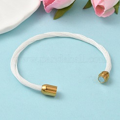 Armbänder aus Edelstahl 304 mit Polyester-Metallkordel für Damen&nbsp;BJEW-Z145-01G-32