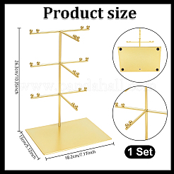 Présentoir à lunettes de soleil en fer avec base rectangulaire&nbsp;ODIS-WH0086-226G