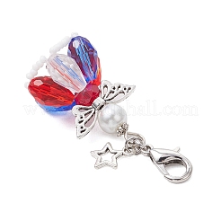 Decorazioni pendenti con perline di vetro a forma di angelo&nbsp;HJEW-MZ00201-03