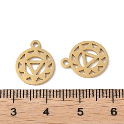 Chakra placcatura ionica (ip) ciondoli in acciaio inossidabile 304&nbsp;STAS-F300-05G