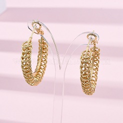 Boucles d'oreilles en laiton&nbsp;EJEW-R025-31G