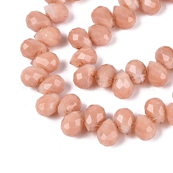 Opache perle di vetro fili&nbsp;GLAA-Q116-01A-C01