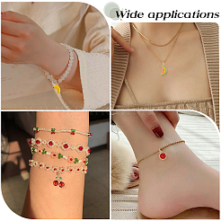 9 pendentif en laiton émaillé de 9 styles&nbsp;KK-BBC0019-50