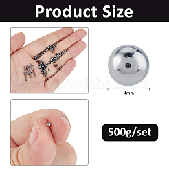 500 g Edelstahlperle&nbsp;STAS-FH0002-42