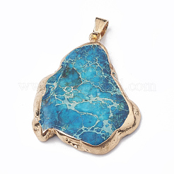 Natürlicher Regalit / imperialer Jaspis / Seesediment-Jaspis-Anhänger&nbsp;G-T104-04E