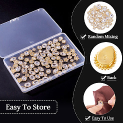 100 pz. di strass da cucire a forma di goccia/cuore/stella&nbsp;GACR-TA0001-07A