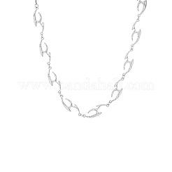 Collares de cadena de eslabones irregulares líquidos de aleación de acero inoxidable 201&nbsp;FS-WG172B5-01-1