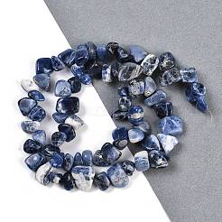 Natur Sodalith Nuggets Perlen Stränge&nbsp;G-B125-A18-01