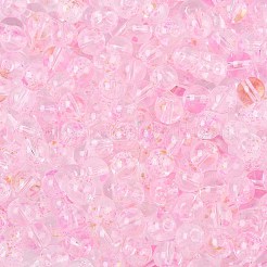 Perles de verre transparentes de peinture de cuisson&nbsp;DGLA-T004-08K