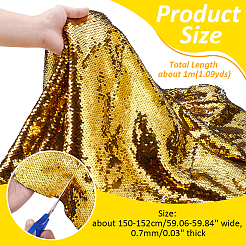 Wende-Paillettenstoff aus PVC&nbsp;DIY-WH0430-543A