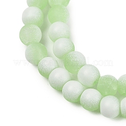 Perle di vetro smerigliato crackle fili&nbsp;GLAA-U001-8mm-M09