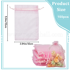 100 pz grandi sacchetti in organza per scarpe portatili&nbsp;OP-SP0001-03D-03