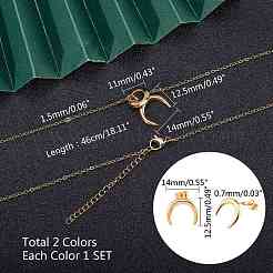 Schmucksets aus Edelstahl 304&nbsp;SJEW-UN0001-02