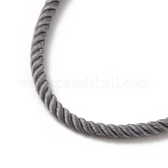 Fabrication de colliers en cordon Milan en nylon rond de 2 mm&nbsp;MAK-F038-C11-G