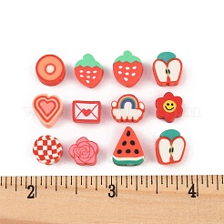 100pcs 10 Arten handgemachte Polymer-Ton-Perlen&nbsp;CLAY-FP0001-19