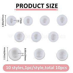 10 Stück Fondant-Silikonformen in 10 Stilen&nbsp;DIY-FH0010-39
