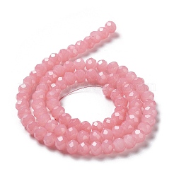 Perles de verre imitation jade cuites au four&nbsp;X-DGLA-A034-J6MM-A3
