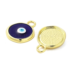 Emaille-Anhänger aus Messing mit Gestellbeschichtung&nbsp;KK-A205-07G-02