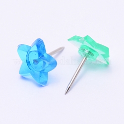 Stern-Pinnnadeln aus Kunststoff&nbsp;AJEW-WH0017-44