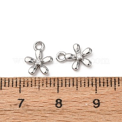 Pendentifs avec zircon cubiques à micro-pavés en laiton&nbsp;ZIRC-L105-04D-P