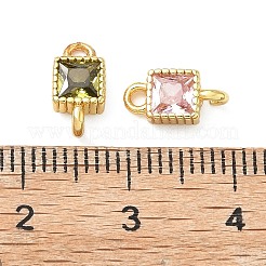 Verbindungsanhänger aus Messing mit kubischem Zirkonia-Pavé&nbsp;KK-L264-07G