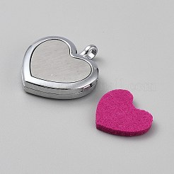 Magnetische Medaillonanhänger aus chirurgischem Edelstahl 316&nbsp;FIND-WH0148-431A