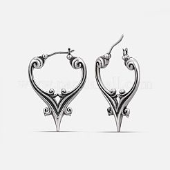 Orecchini a cerchio in lega per le donne&nbsp;WG4133B-01