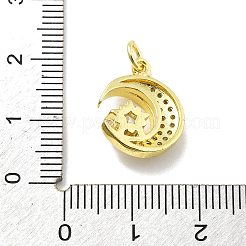 Cremagliera placcatura micro ottone spianare pendenti zirconi&nbsp;KK-D359-14G
