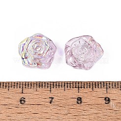 Chapelets de perles en verre transparent électrolytique&nbsp;EGLA-N056-02A-04
