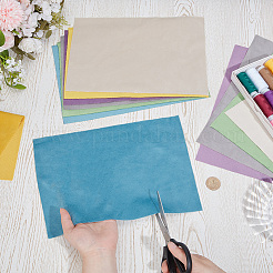 12 foglio di stoffa floccata per gioielli in 6 colori&nbsp;DIY-CY0004-14B