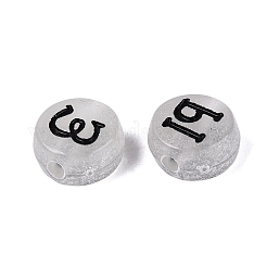 Cuentas de acrílico transparentes luminosas&nbsp;TACR-Q013-07A