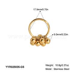 Bagues à perles rondes en acier inoxydable&nbsp;BC9848-1