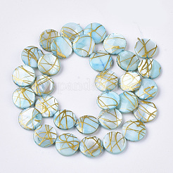 Chapelets de perles coquille d'eau douce&nbsp;X-SHEL-T014-012C